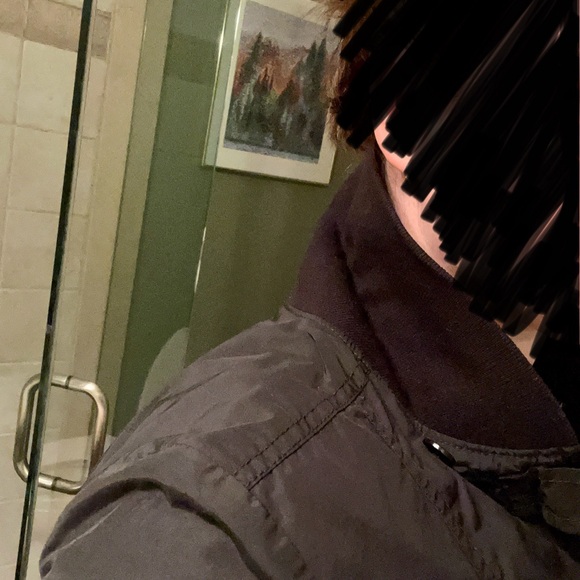 Theory Black Lightweight Bomber Jacket - Picture 7 of 12